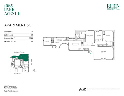 Floor plan for 3 beds, 3 baths, 2144 sqft